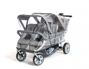 Regenverdeck für Cabrio Krippenbuggy 6-Sitzer