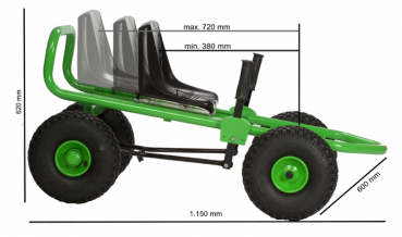 Aluminium Go-Kart grün