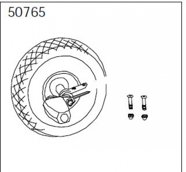 Vorderrad komplett für 480 Funracer